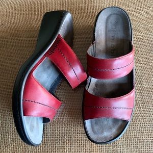 Mobils by Mephisto Red Wedge Sandals